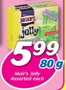 Moir's Jelly Assorted-80g Each