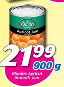 Rhodes Apricot Smooth Jam-900g