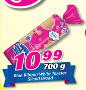 Blue Ribbon White Toaster Sliced Bread-700g