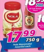 Nola Mayonnaise Assorted-750g Each