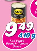 Koo Baked beans In Tomato Sauce-410g