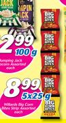 Willards Big Corn Bites Strip Assorted-5 x 25g Each