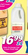 Dairy Exchange Full Cream Fresh Milk-2Ltr 