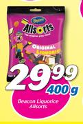 Beacon Liquorice Allsorts-400g