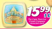 The Cape Town Ice Cream Company Assorted-1Ltr Each