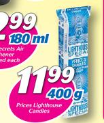 Prices Lighthouse Candles-400g