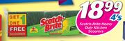 Scotch Brite Heavy Duty Kitchen Scourers-4's