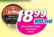 Kiwi Shoe Polish Assorted-100ml Each