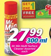 Mr.Min Mini Surface Cleaner Assorted-300ml Each