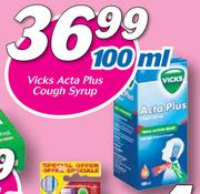 Vicks Acta Plus Cough Syrup-100ml