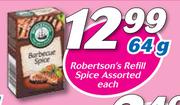 Robertson’s Refill Spice-64g Each