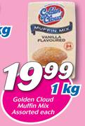 Golden Cloud Muffin Mix-1kg Each