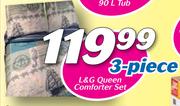L&G Queen Comforter Set 3-Piece