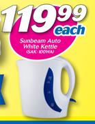 Sunbeam Auto White Kettle SAK-100WA-Each