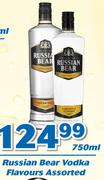 Russian Bear Vodka Flavours Assorted-750ml Each