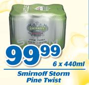 Smirnoff Storm Pine Twist-6 x 440ml