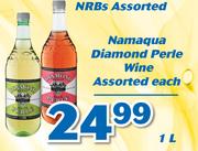 Namaqua Diamond Perle Wine Assorted-1Ltr Each