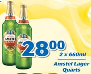 Amstel Lager Quarts-2 x 660ml