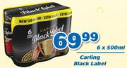 Carling Black Label-6 x 500ml