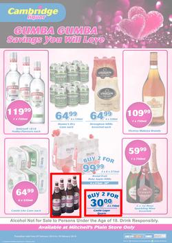 Cambridge Liquor Mitchells Plain : February Mid Month (7 Feb - 19 Feb 2019), page 1