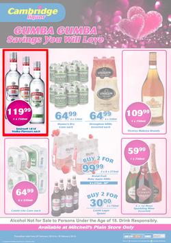 Cambridge Liquor Mitchells Plain : February Mid Month (7 Feb - 19 Feb 2019), page 1