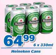 Heineken Cans-6x330ml