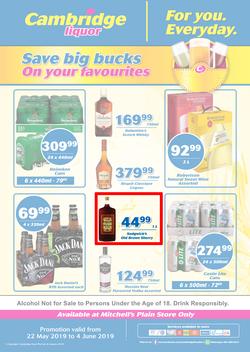 Cambridge Liquor Mitchells Plain : May Month End (22 May - 4 June 2019), page 1