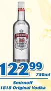 Smirnoff 1818 Original Vodka-750ml