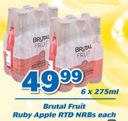 Brutal Fruit Ruby Apple RTD NRBs-6 x 275ml Each