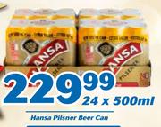 Hansa Pilsener Beer Can-6x500ml