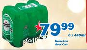 Heineken Beer Can-6x440ml