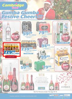 Cambridge Liquor Mitchells Plain : November Month End (21 Nov - 4 Dec 2018), page 1