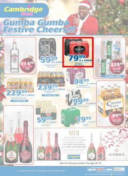 Cambridge Liquor Mitchells Plain : November Month End (21 Nov - 4 Dec 2018), page 1