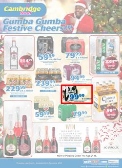 Cambridge Liquor Mitchells Plain : November Month End (21 Nov - 4 Dec 2018), page 1