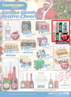 Cambridge Liquor Mitchells Plain : November Month End (21 Nov - 4 Dec 2018), page 1