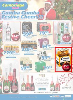 Cambridge Liquor Mitchells Plain : November Month End (21 Nov - 4 Dec 2018), page 1