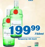 Tanqueray Gin-750ml Each