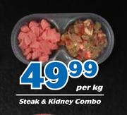 Steak & Kidney Combo-Per kg