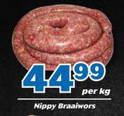 Nippy Braaiwors-Per kg