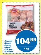 Country Range Frozen Mixed Chicken Portions-4kg
