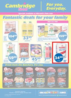 Cambridge Food Mitchells Plain : March Mid Month (7 Mar - 19 Mar 2019), page 1
