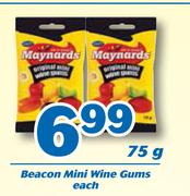 Beacon Mini Wine Gums-75g Each