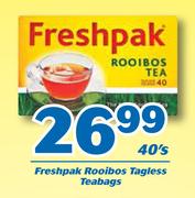 Freshpak Rooibos Tagless Teabags-40's