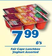 Fair Cape Lunchbox Yoghurt-6's 