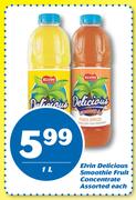 Elvin Delicious Smoothie Fruit Concentrate-1Ltr Each