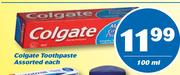 Colgate Toothpaste-100ml Each