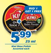 Kiwi Shoe Polish-25ml Each