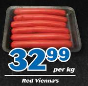 Red Vienna's-Per Kg