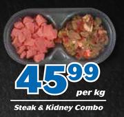 Steak & Kidney Combo-Per Kg