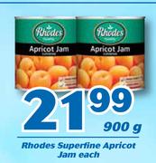 Rhodes Superfine Apricot Jam-900g Each